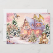 Magische en grillige kerst fee feestdagenkaart (Voorkant)