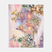 Magische en grillige kerst fee fleece deken (Voorkant)