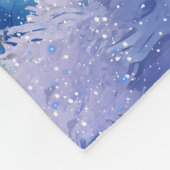 Magische en grillige kerst fee fleece deken (Hoek)