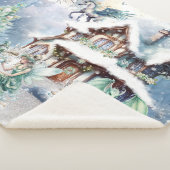 Magische en grillige kerst fee sherpa deken (3/4)