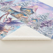 Magische en grillige kerst fee sherpa deken (3/4)