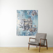 Magische en grillige kerst fee wandkleed (In situ)