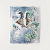 Magische en grillige kerst fee wandkleed (Voorkant)