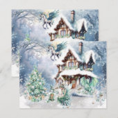 Magische en Sprotse Kerstelf Notitiekaartje (Voorkant / Achterkant)