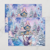 Magische en Sprotse Kerstelf Notitiekaartje (Voorkant / Achterkant)