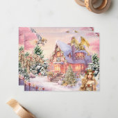 Magische en Sprotse Kerstelf Notitiekaartje (Voorkant / Achterkant in situ)