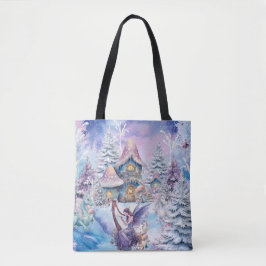 Magische en Sprotse Kerstelf Tote Bag