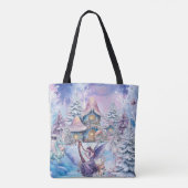 Magische en Sprotse Kerstelf Tote Bag (Achterkant)