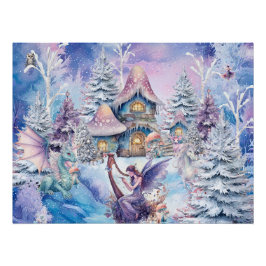 Magische en Sprotse Kerstmisfee Perfect Poster