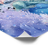 Magische en Sprotse Kerstmisfee Perfect Poster (Hoek)
