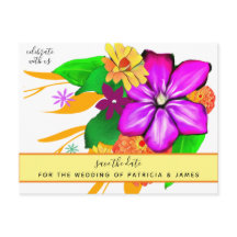 Magische en Vette Floral sparen de Datum