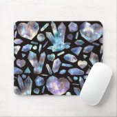 Magische-energiecrystals regenboogkristallen muismat (Met muis)