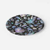 Magische-energiecrystals regenboogkristallen papieren bordje (Gekanteld)