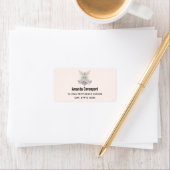 Magische engel fee pastelkleuren adres etiket (Insitu)