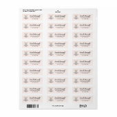 Magische engel fee pastelkleuren adres etiket (Full Sheet)