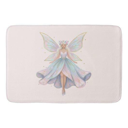 Magische engel fee pastelkleuren badmat (Voorkant)
