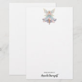 Magische engel fee pastelkleuren briefpapier (Voorkant / Achterkant)