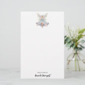 Magische engel fee pastelkleuren briefpapier (Staand voorkant)