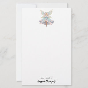 Magische engel fee pastelkleuren briefpapier