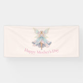 Magische engel fee pastelkleuren Moederdag Spandoek (Horizontaal)