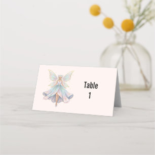 Magische engel fee pastelkleuren plaatskaartje