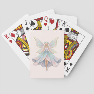 Magische engel fee pastelkleuren pokerkaarten