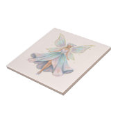 Magische engel fee pastelkleuren tegeltje (Zijkant)
