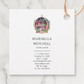 Magische Essential Oils Apothecary Yoga Crystals Bedankjes Labels (Achterkant)