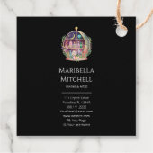 Magische Essential Oils Apothecary Yoga Crystals Bedankjes Labels (Achterkant)