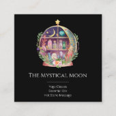 Magische Essential Oils Apothecary Yoga Crystals Vierkante Visitekaartje (Voorkant)