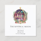 Magische Essential Oils Apothecary Yoga Crystals Vierkante Visitekaartje (Voorkant)