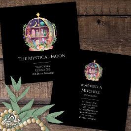 Magische Essential Oils Apothecary Yoga Crystals Vierkante Visitekaartje