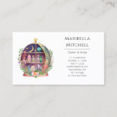 Magische Essential Oils Apothecary Yoga Crystals Visitekaartje (Achterkant)