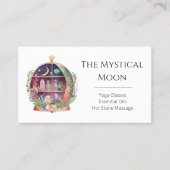 Magische Essential Oils Apothecary Yoga Crystals Visitekaartje (Voorkant)