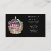 Magische Essential Oils Apothecary Yoga Crystals Visitekaartje (Achterkant)