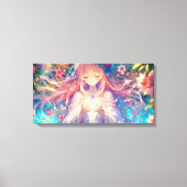 Magische Etherische Anime Meisje Canvas Afdruk (Voorkant)