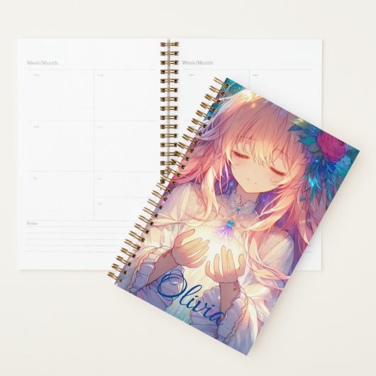 Magische Etherische Anime Meisje Gepersonaliseerd Planner (Display)