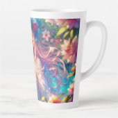 Magische Etherische Anime Meisje Latte Mok (Rechts)