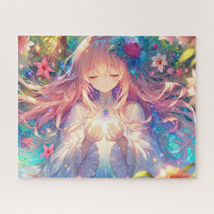 Magische Etherische Anime Meisje Legpuzzel