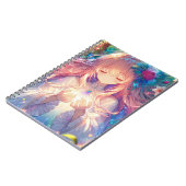 Magische Etherische Anime Meisje Notitieboek (Linkerzijde)