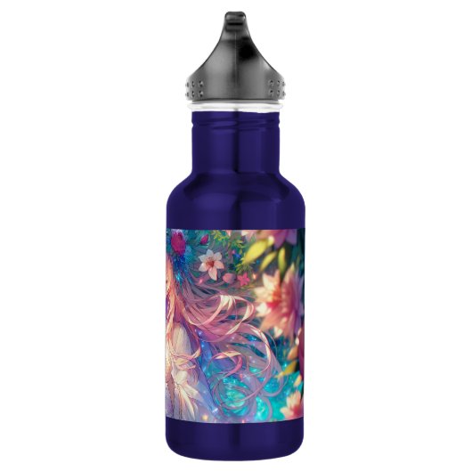 Magische Etherische Anime Meisje Waterfles (Rechts)