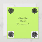 MAGISCHE EVENEMENT metaalgouden papier Kaart (Achterkant)