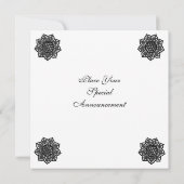 MAGISCHE EVENEMENTEN lint wit rood Kaart (Achterkant)