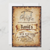 Magische Fabulous 10e verjaardagsfeest uitnodiging (Voorkant)