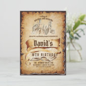 Magische Fabulous 10e verjaardagsfeest uitnodiging (Staand voorkant)