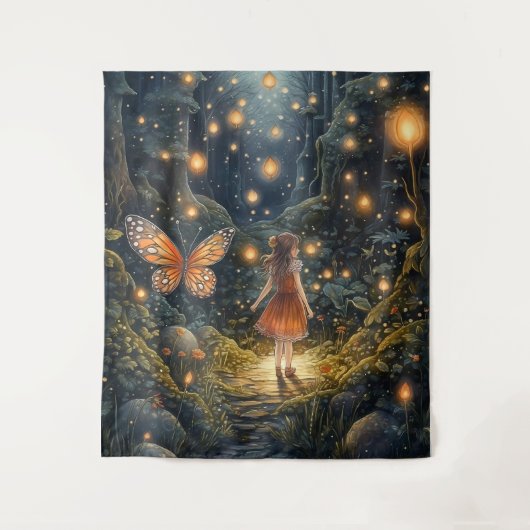 Magische Fairy Art Kinder of kinderkamer muur Wandkleed (Voorkant)