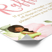 Magische Fairy Baby shower Luier Raffle Game Sign Poster (Hoek)
