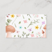 Magische Fairy Baby shower Luier Raffle Ticket Informatiekaartje (Achterkant)