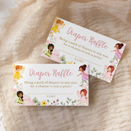Magische Fairy Baby shower Luier Raffle Ticket Informatiekaartje