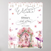 Magische Fairy Baby shower Welkom Poster (Voorkant)